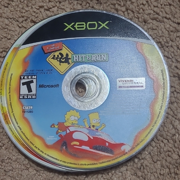 Video Games & Consoles | The Simpsons Hit Run Xbox Game Black Yellow ...